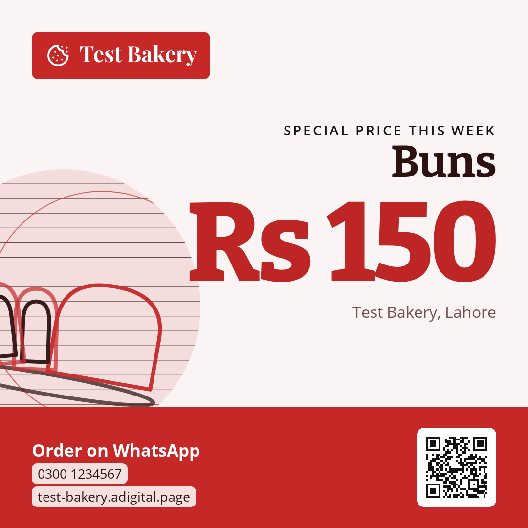 Special price on Buns this week
